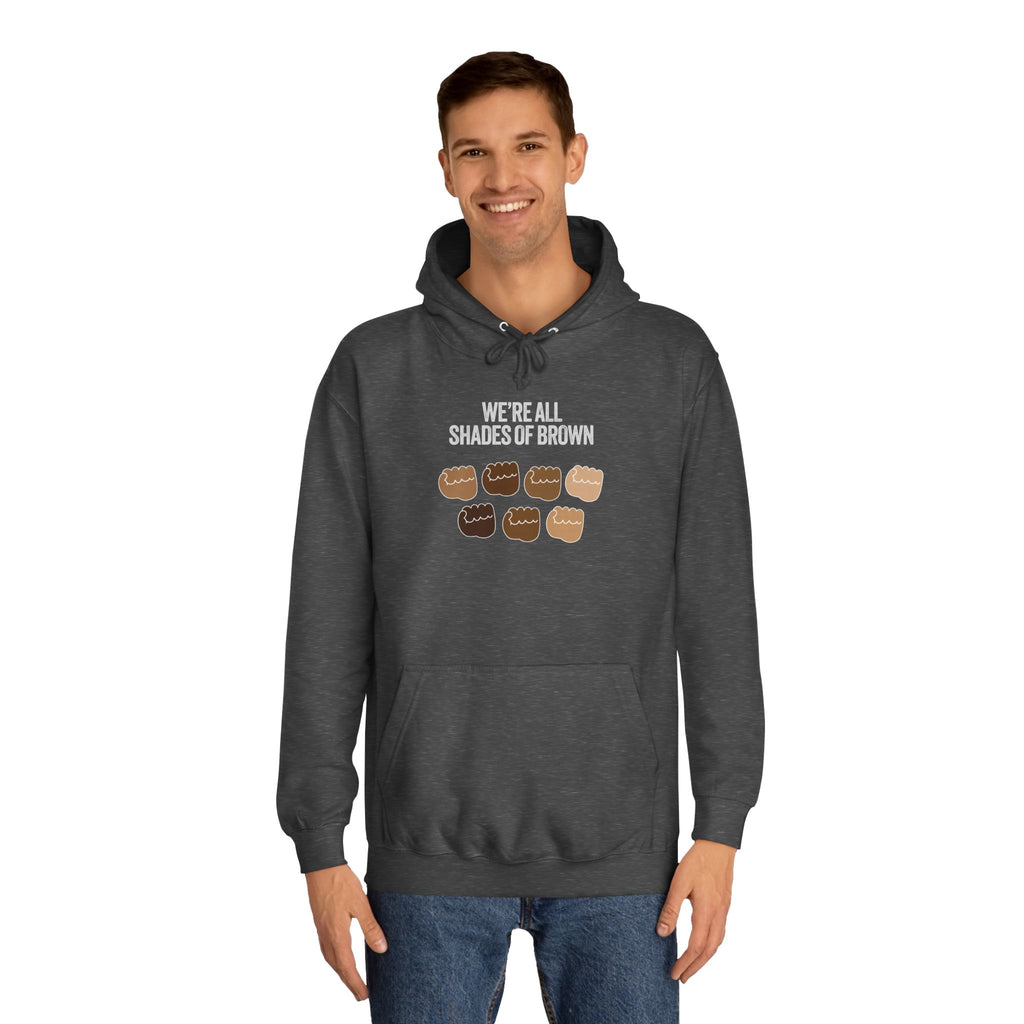Raised Hands Crowd Hoodie — Unity Diversity Graphic College Hoodie WL