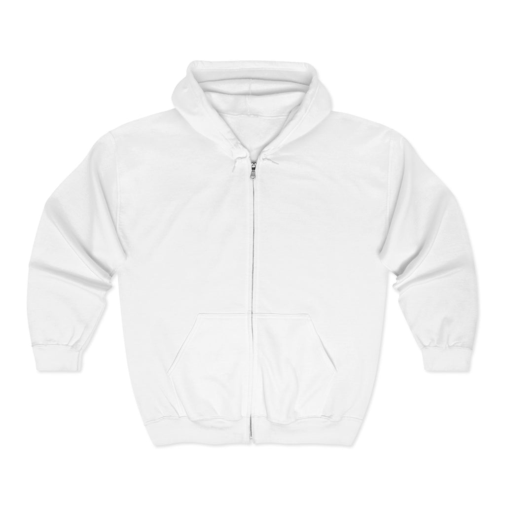 Full Zip Hoodie — Raised Hands Unity Design (Diverse Community)