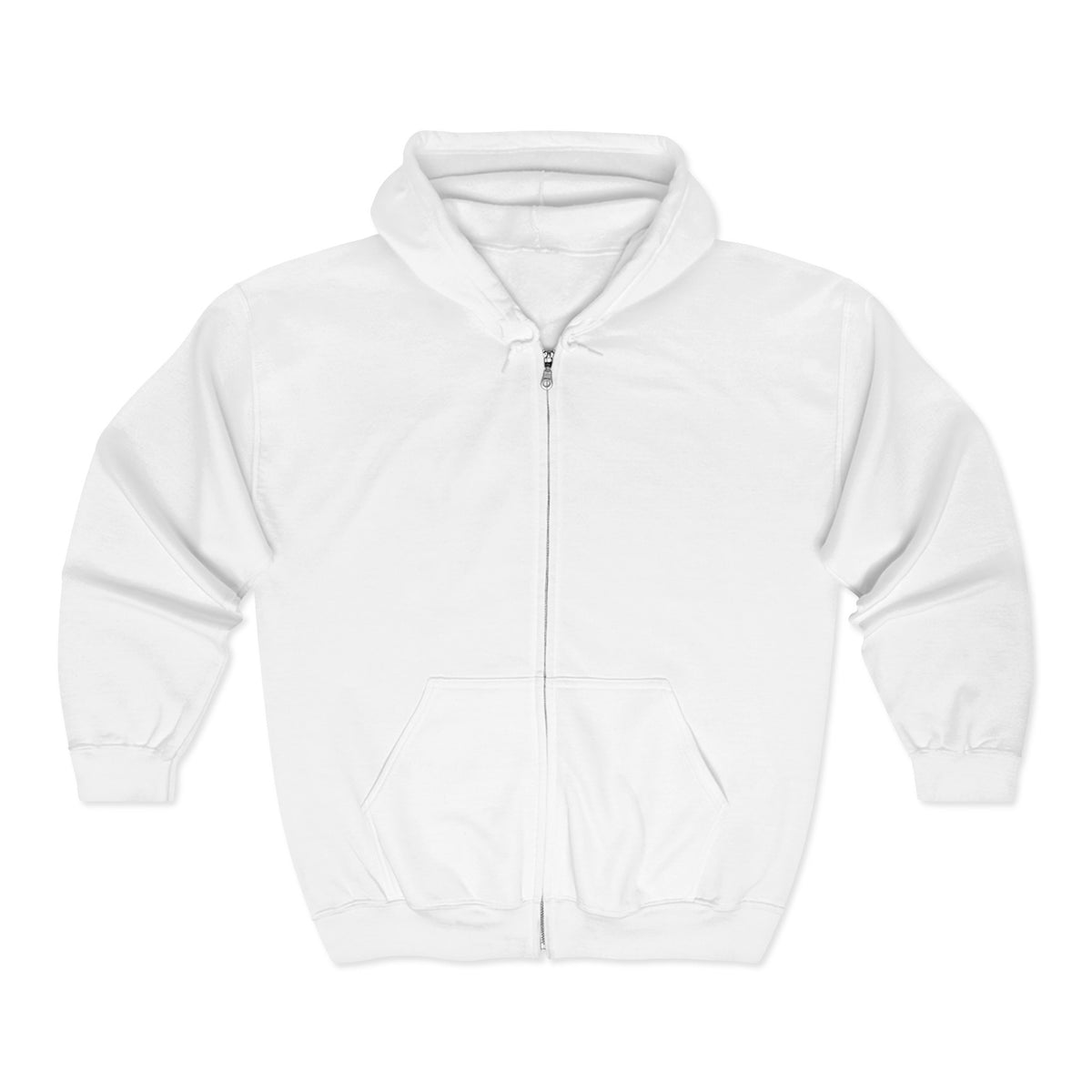 Full Zip Hoodie — Raised Hands Unity Design (Diverse Community)