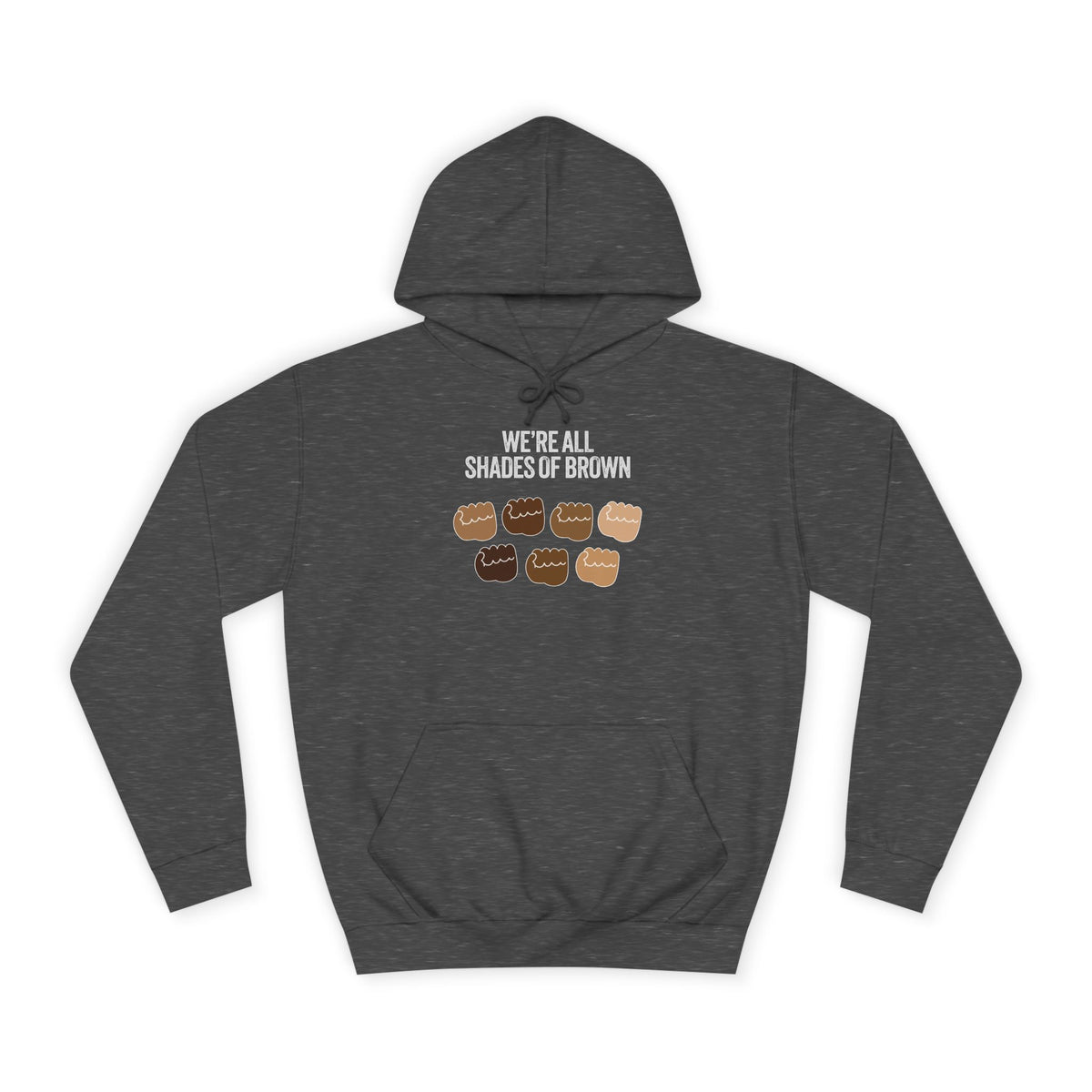 Raised Hands Crowd Hoodie — Unity Diversity Graphic College Hoodie WL