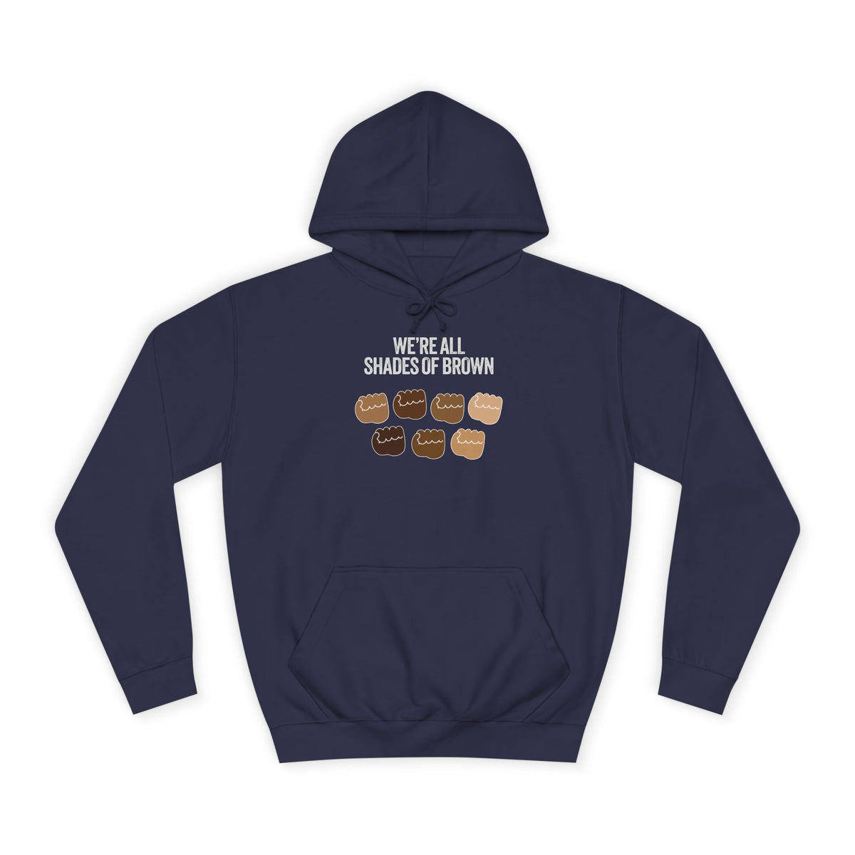 Raised Hands Crowd Hoodie — Unity Diversity Graphic College Hoodie WL