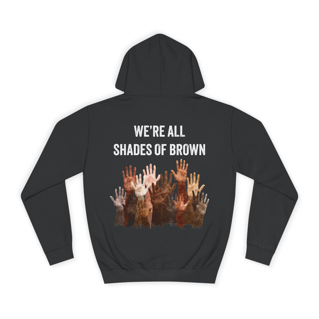 Raised Hands Crowd Hoodie — Unity Diversity Graphic College Hoodie WL