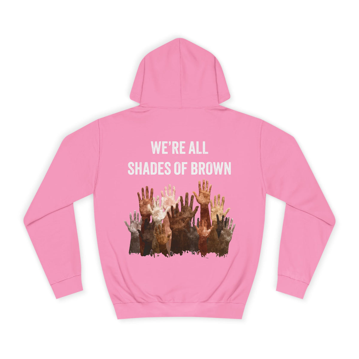 Raised Hands Crowd Hoodie — Unity Diversity Graphic College Hoodie WL