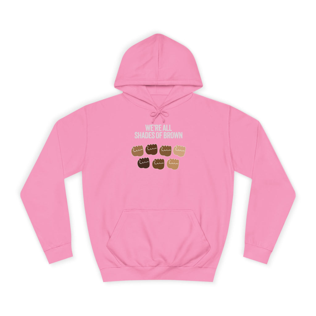 Raised Hands Crowd Hoodie — Unity Diversity Graphic College Hoodie WL