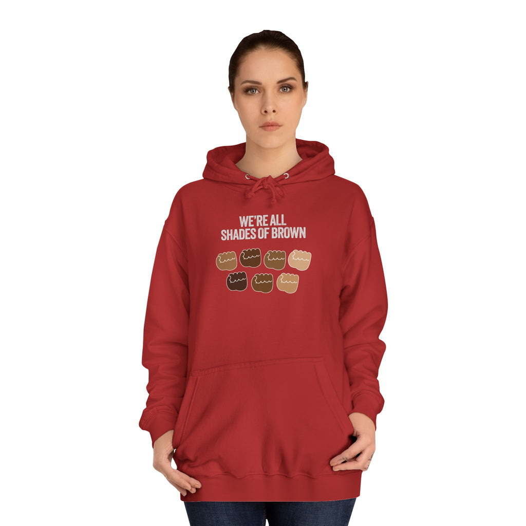 Raised Hands Crowd Hoodie — Unity Diversity Graphic College Hoodie WL