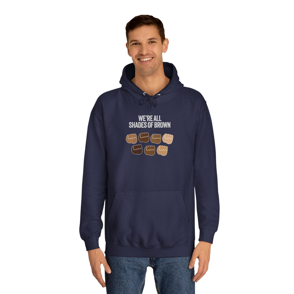 Raised Hands Crowd Hoodie — Unity Diversity Graphic College Hoodie WL