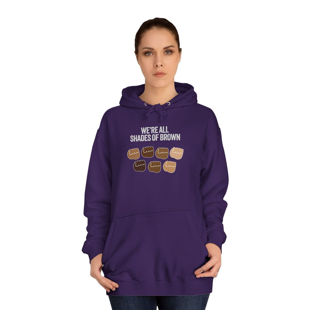 Raised Hands Crowd Hoodie — Unity Diversity Graphic College Hoodie WL