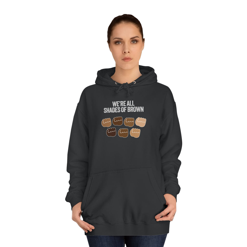 Raised Hands Crowd Hoodie — Unity Diversity Graphic College Hoodie WL