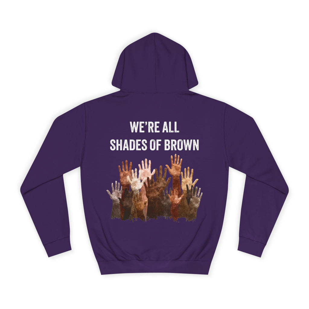 Raised Hands Crowd Hoodie — Unity Diversity Graphic College Hoodie WL