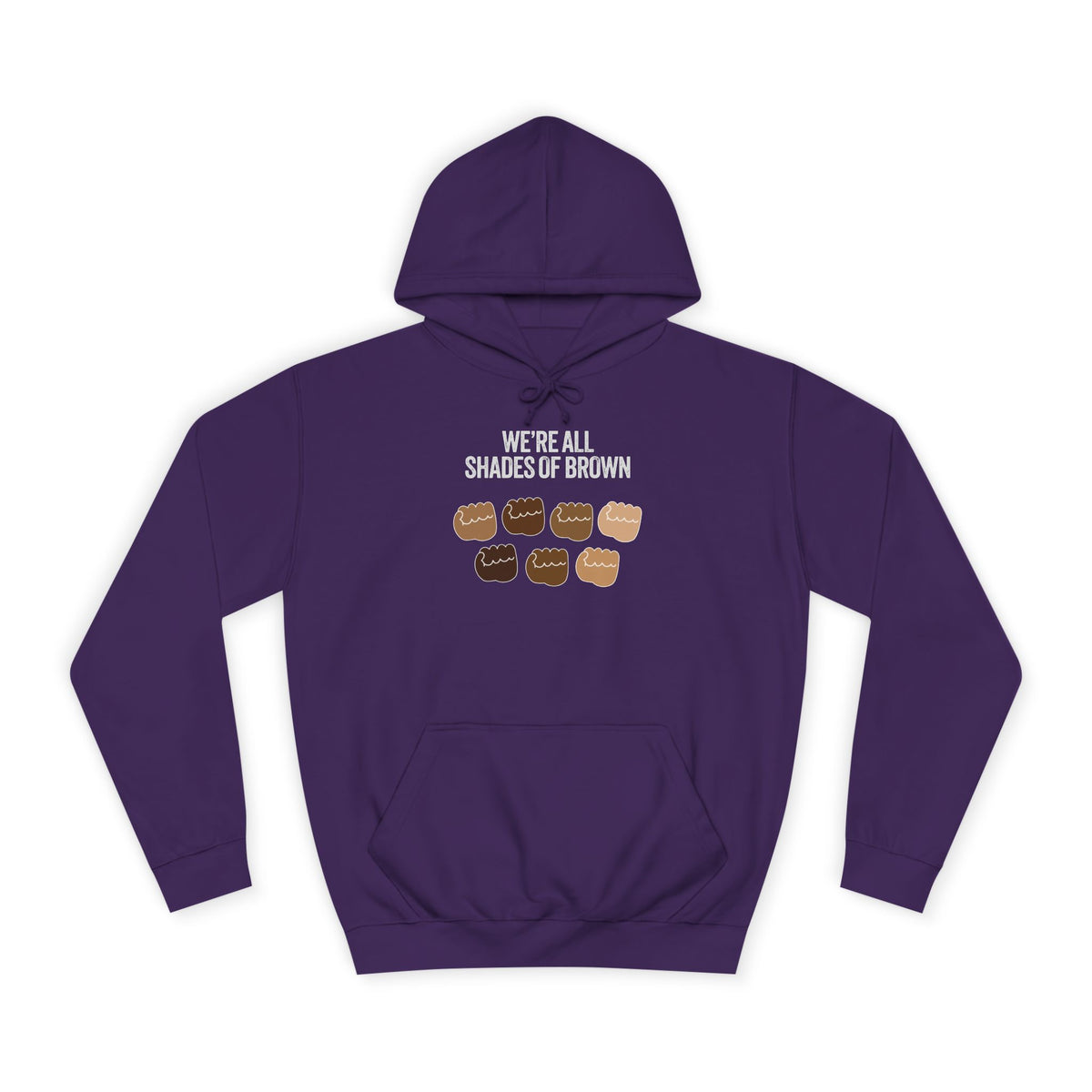 Raised Hands Crowd Hoodie — Unity Diversity Graphic College Hoodie WL