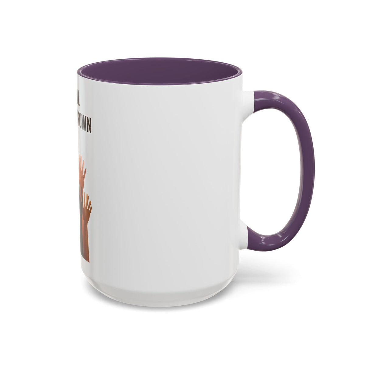 We're All Shades of Brown Accent Coffee Mug – Multicultural Unity Ceramic Mug