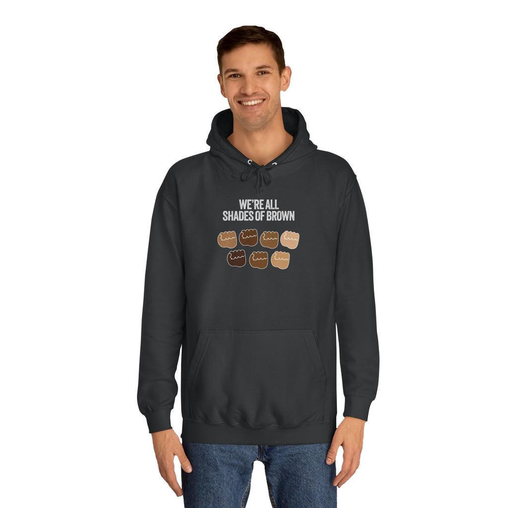 Raised Hands Crowd Hoodie — Unity Diversity Graphic College Hoodie WL