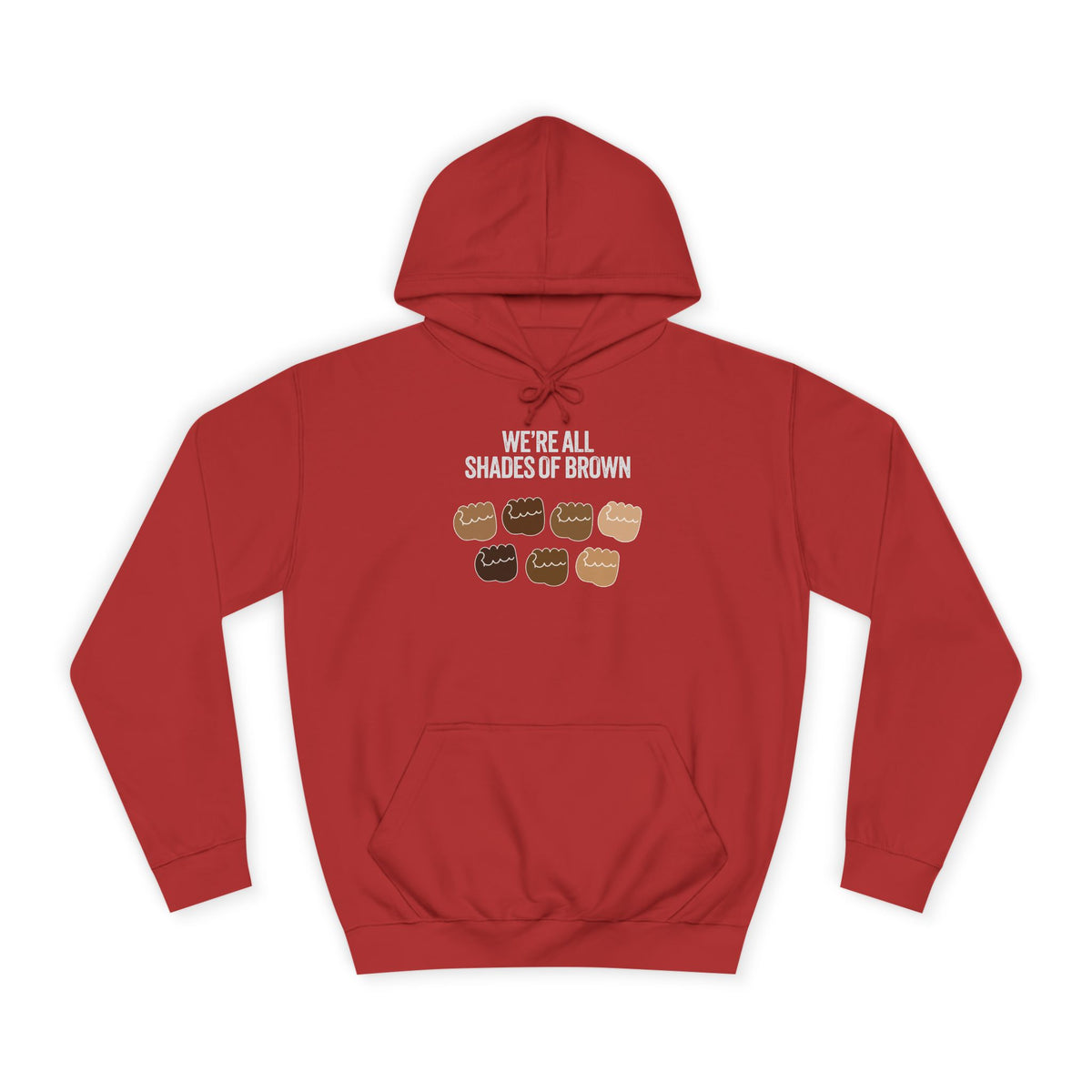 Raised Hands Crowd Hoodie — Unity Diversity Graphic College Hoodie WL