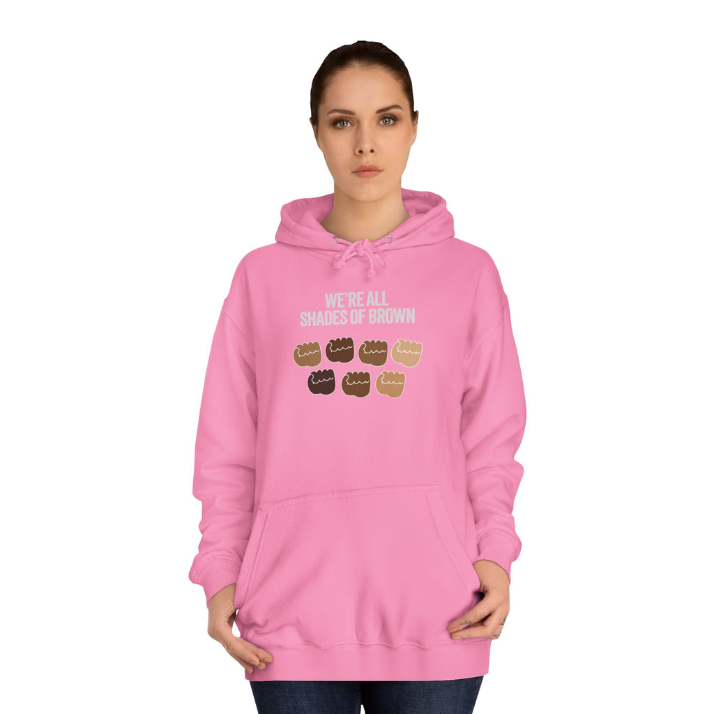 Raised Hands Crowd Hoodie — Unity Diversity Graphic College Hoodie WL