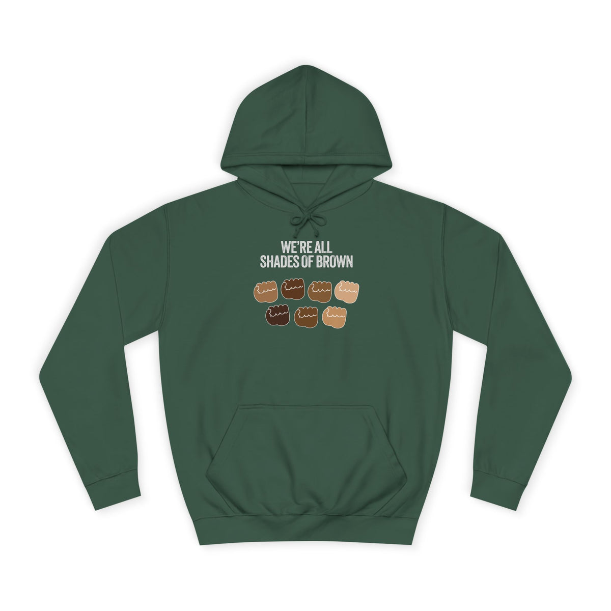 Raised Hands Crowd Hoodie — Unity Diversity Graphic College Hoodie WL