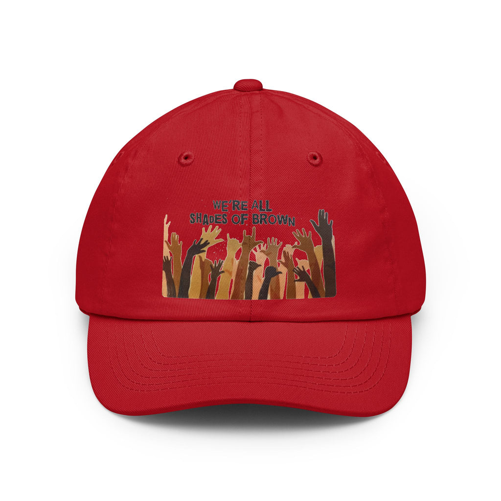 Dad Hat — "We’re All Shades of Brown" Raised Hands Unity Cap BL